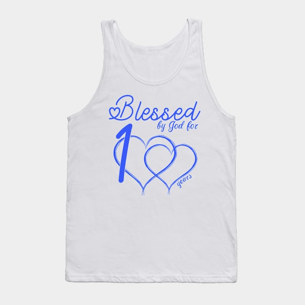 Blessed by god for 100 years old Birthday Gifts for grandfather Tank Top by BijStore